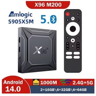 New Cross-Border TV Box X96200 S905X5M Android 14 Gigabit Dual-Band WiFi 4K Streaming Media Player TVBOX