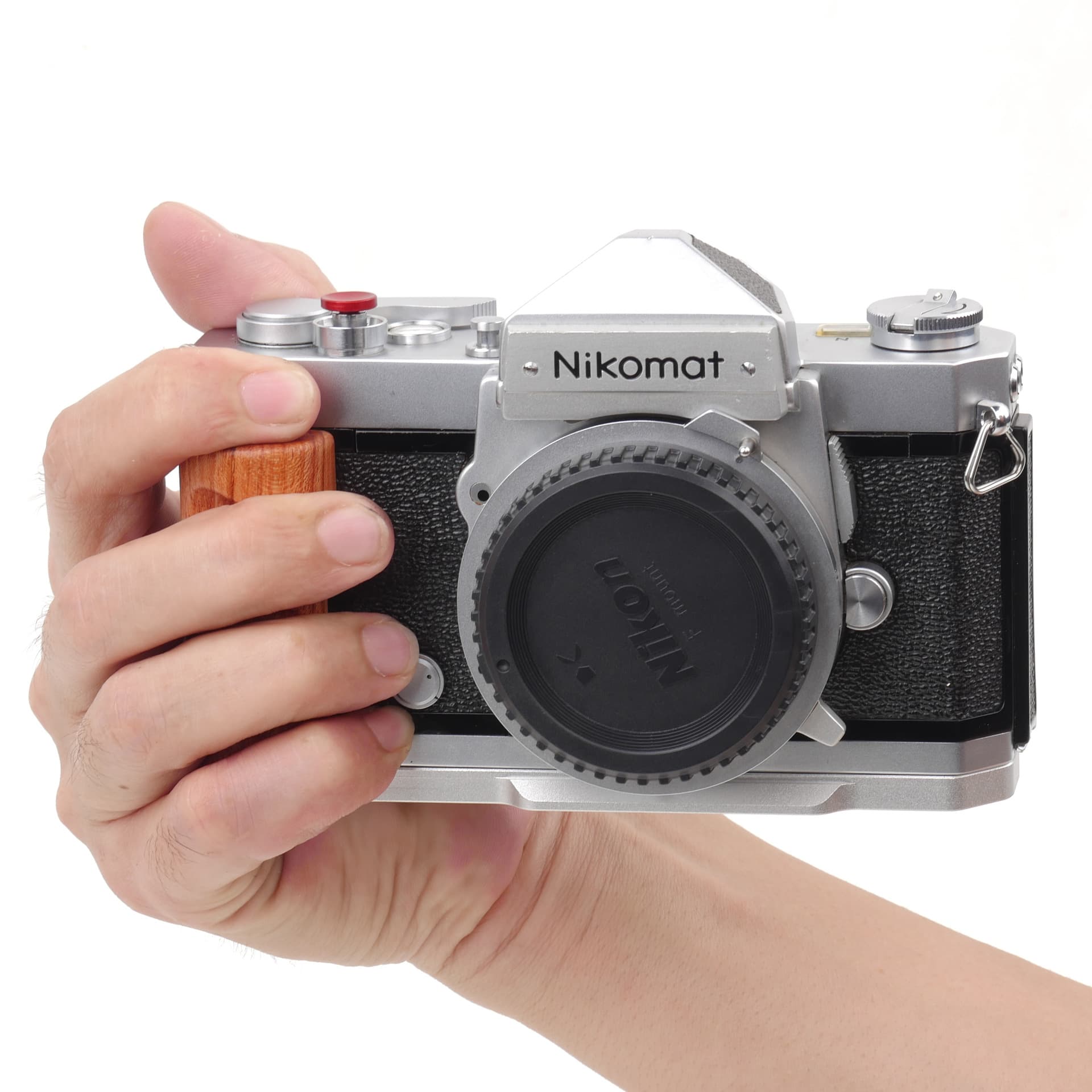 For Nikon Nikomat FTN/FT2/FT3 Solid Wood Handle, FT Grip, Arca Base
