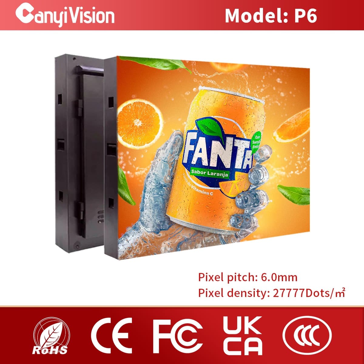 Outdoor LED Screen Full Color LED Waterproof Advertising Display Electronic Screen