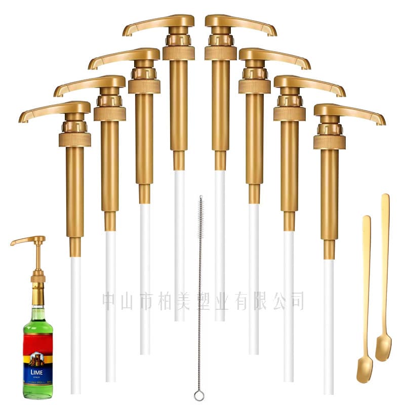 New 28/400 Press Head Nozzle for Jam, Syrup Bottles, Hand Press Pump for Sugar Dispensing