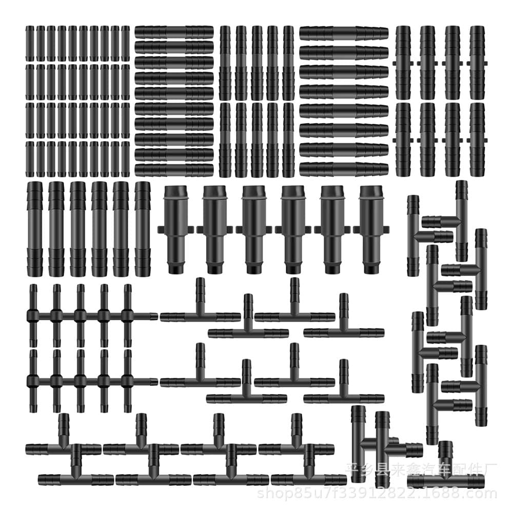 Automobile water pipe quick connector three-way straight-through Y-pass hybrid connector connector connector set 128pcs