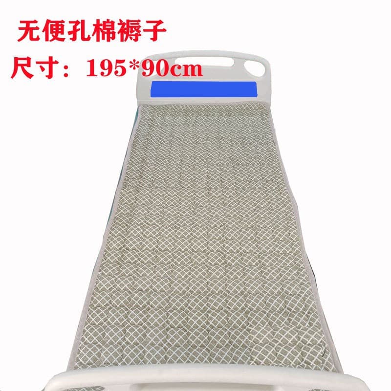 Nursing Bed Cotton Mattress with Mid/Full Curvature, Turn-Assist Hospital Bed, Home Mattress with Anti-Slip Straps, Single/Double Shake Function, and Convenience Hole Bedding