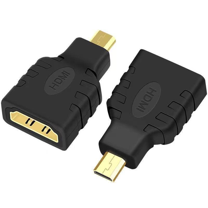 HDMI Adapter Micro to HDMI Female Large to Small Conversion Head Fiber Optic Connector for Home Direct Supply