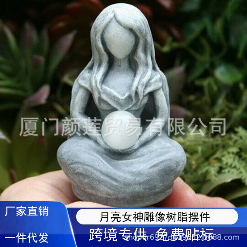 Independent Site Bestseller Moon Goddess Statue Resin Craft Direct Supply
