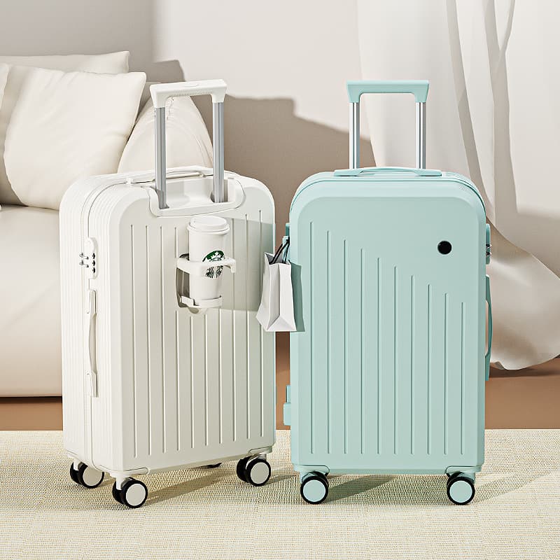 Suitcase female 20-inch student small trolley suitcase male suitcase 24-inch password box macaron color campus lightweight