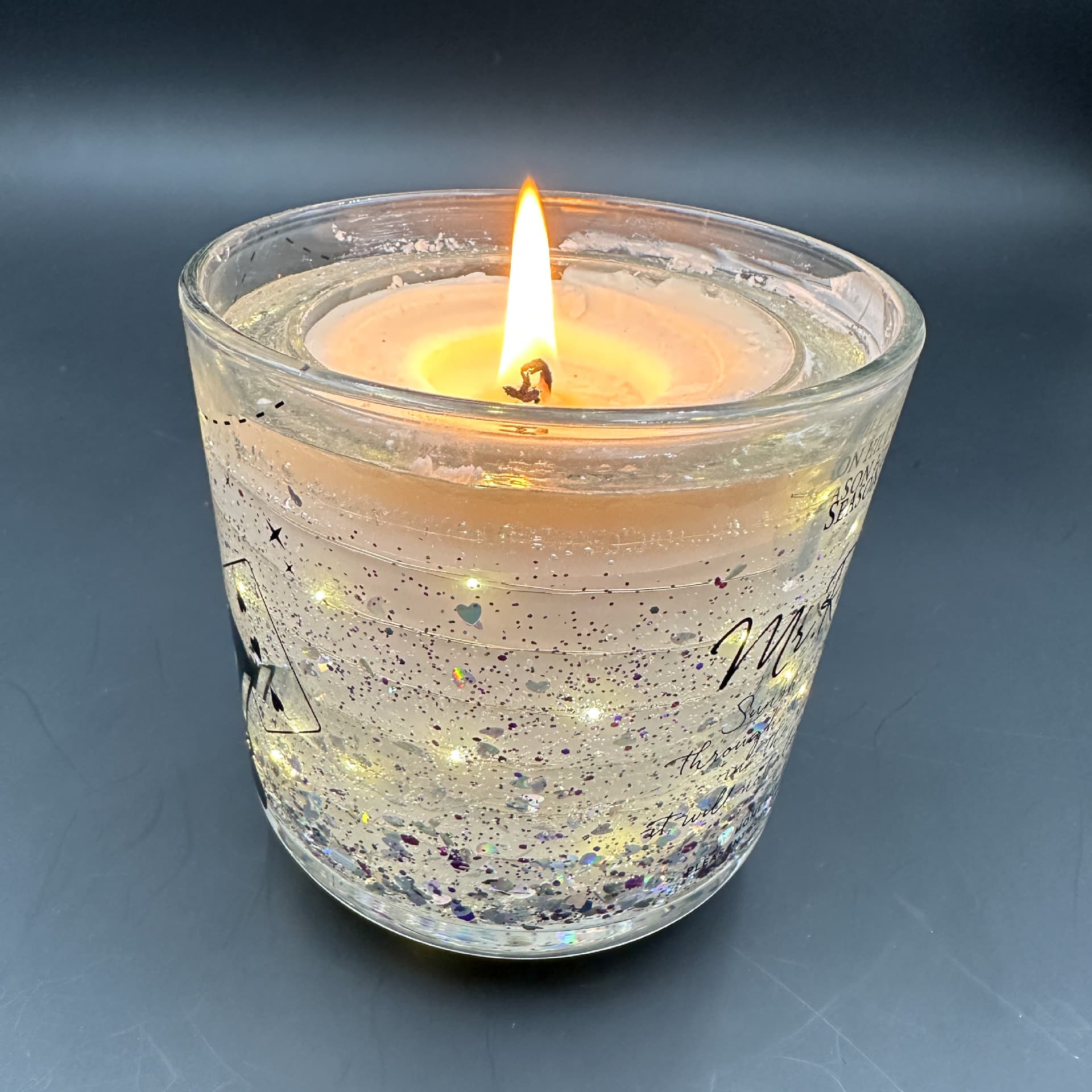 Cross-border LED String Light Aromatherapy Candle Cup Light, Photosensitive Christmas LED String Light DIY Candle Light, Candlelight Decorative String Light