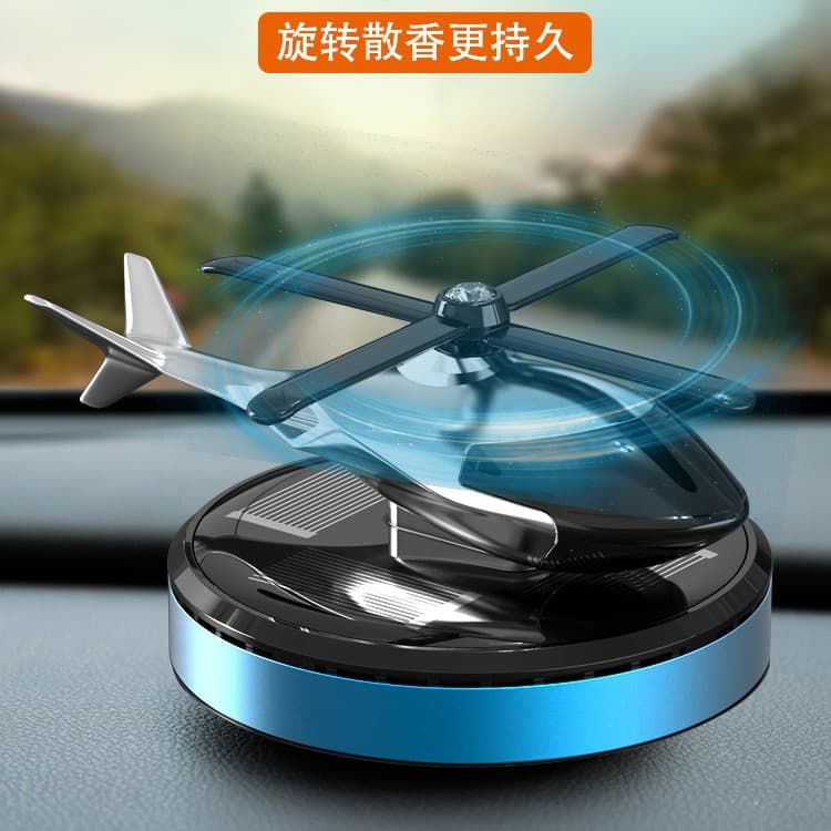 Solar Powered Aircraft Car Fragrance High End Center Console Men's Creative Personalized Car Ornaments Vehicle Air Freshener