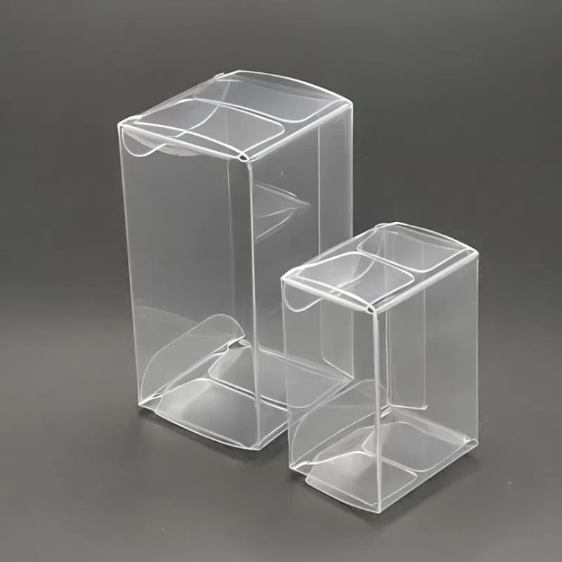 in stock wholesale high permeability pvc transparent box pet plastic box creative wedding supplies candy packaging box can be printed
