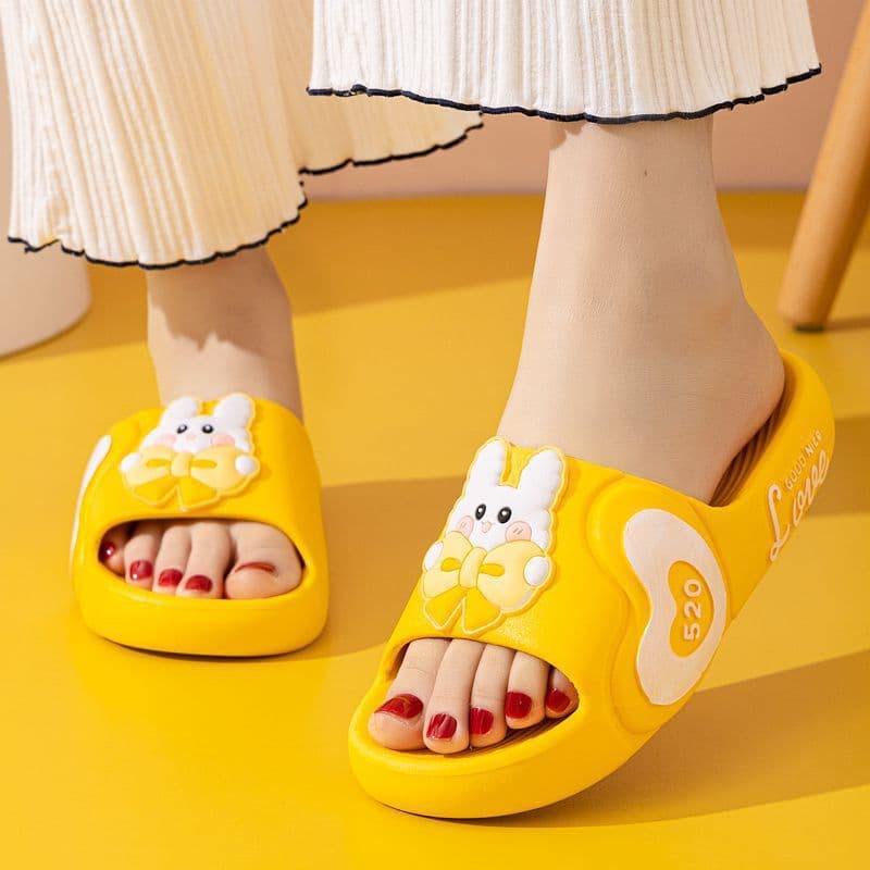 2024 New Cute Home Slippers for Women, Thick Sole Outdoor Soft Bottom Wear-Resistant Height-Increasing Waterproof Anti-Slip Fashion Women's Slippers