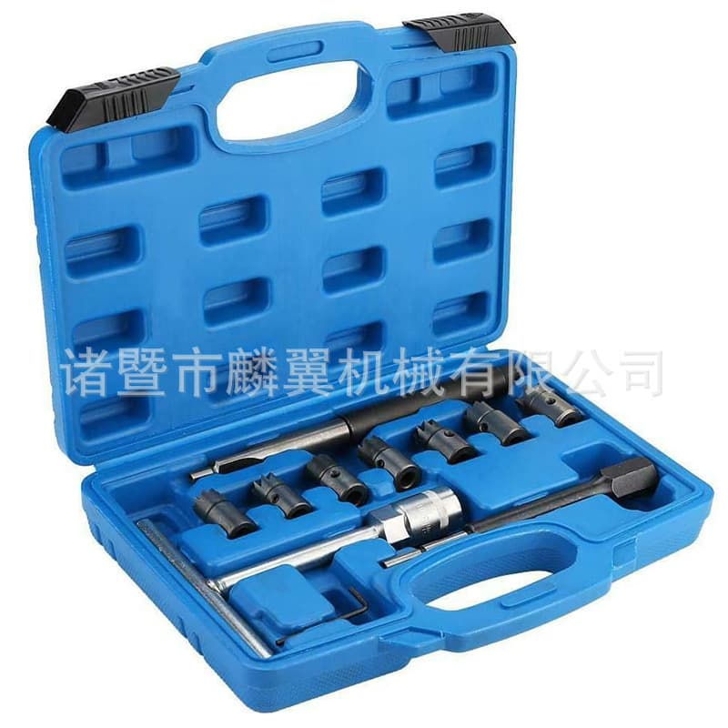 11-piece set of diesel injector reamer, injector cleaning tool, valve tool, auto maintenance tool, auto repair tool
