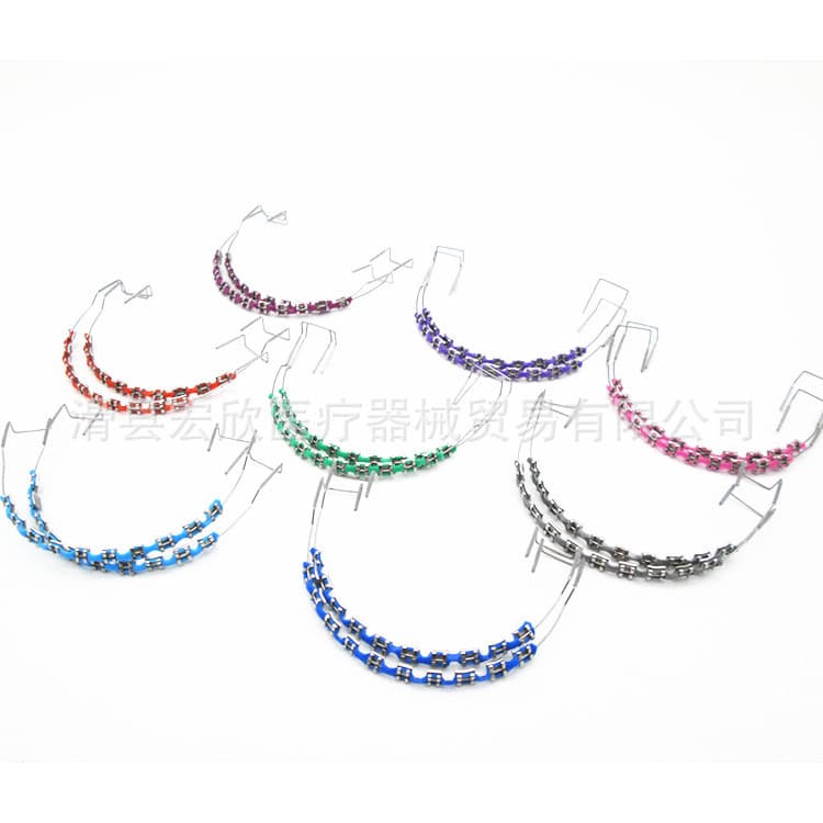 Dental Fashion Braces Decoration Full Color Range Colorful Fashion Braces Factory Direct