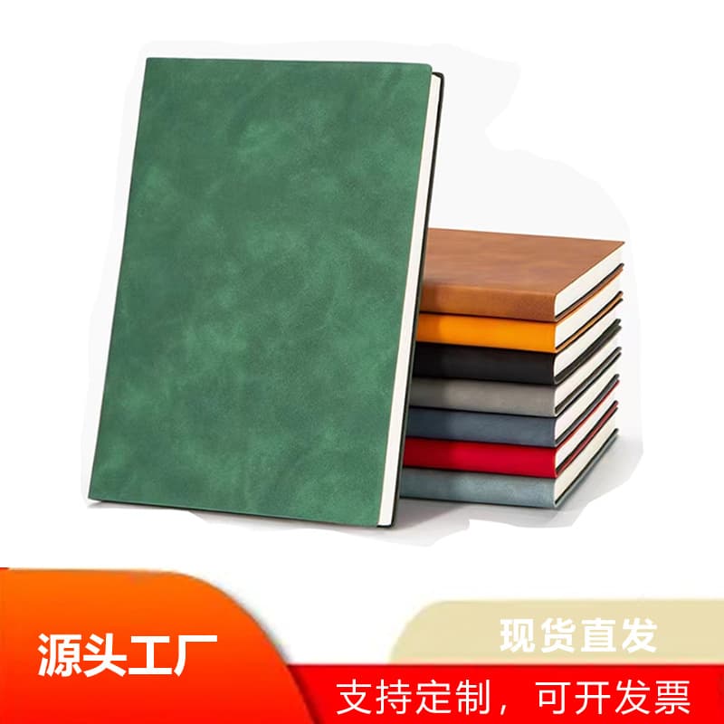 Wholesale Business Leather Soft PU A5 Faux Leather Office Sheepskin Notebook Custom Logo Journal