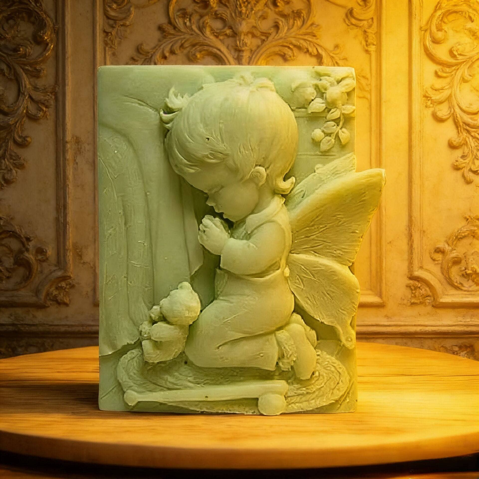 S033 Soap Mold / Handmade Soap / Silicone Mold / Soap Mold / Silicone Soap Mold / Praying Boy