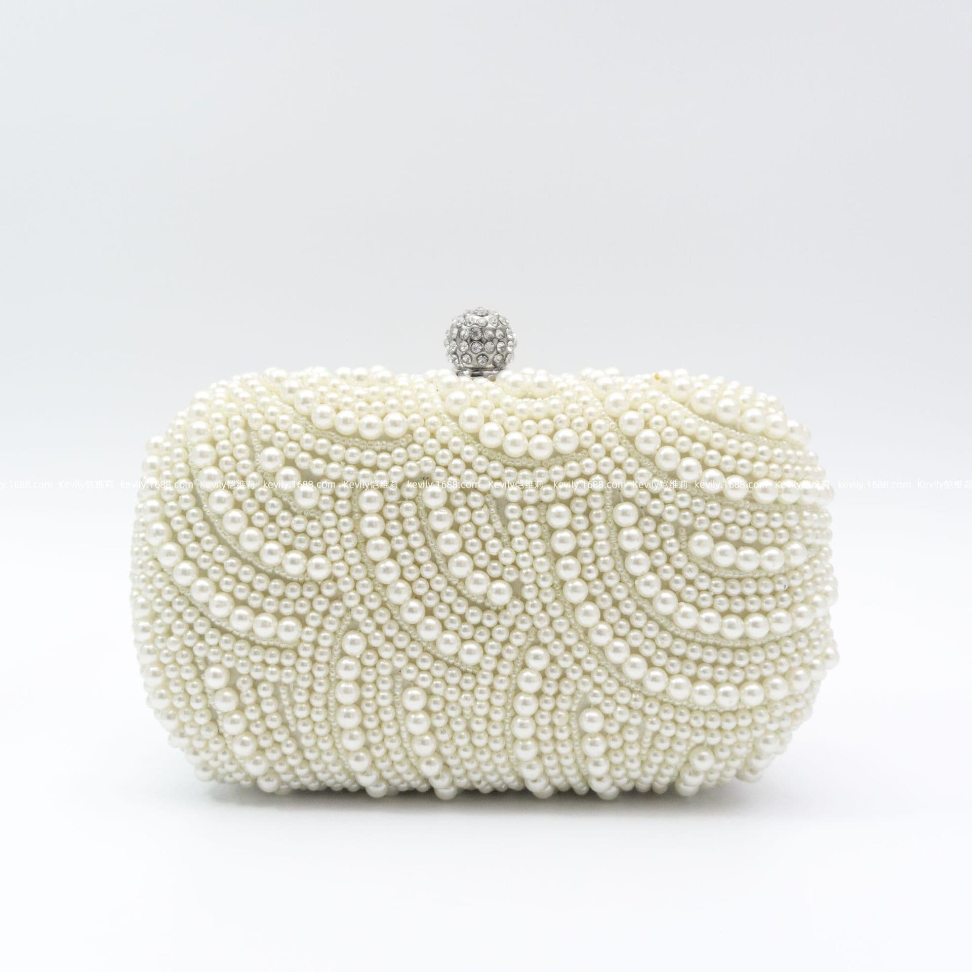 Kaiweili Line Handcrafted Pearl Cheongsam Evening Bag Cross-border Hot-selling Beaded Embroidery Dress Cheongsam Chain Bag Short Style