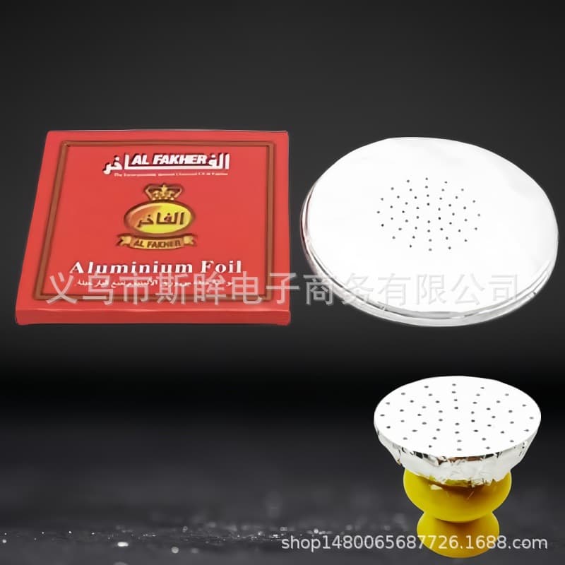 Cross-border BBQ Perforated Foil, Round Aluminum Foil, Hookah Foil for Hookah Bar