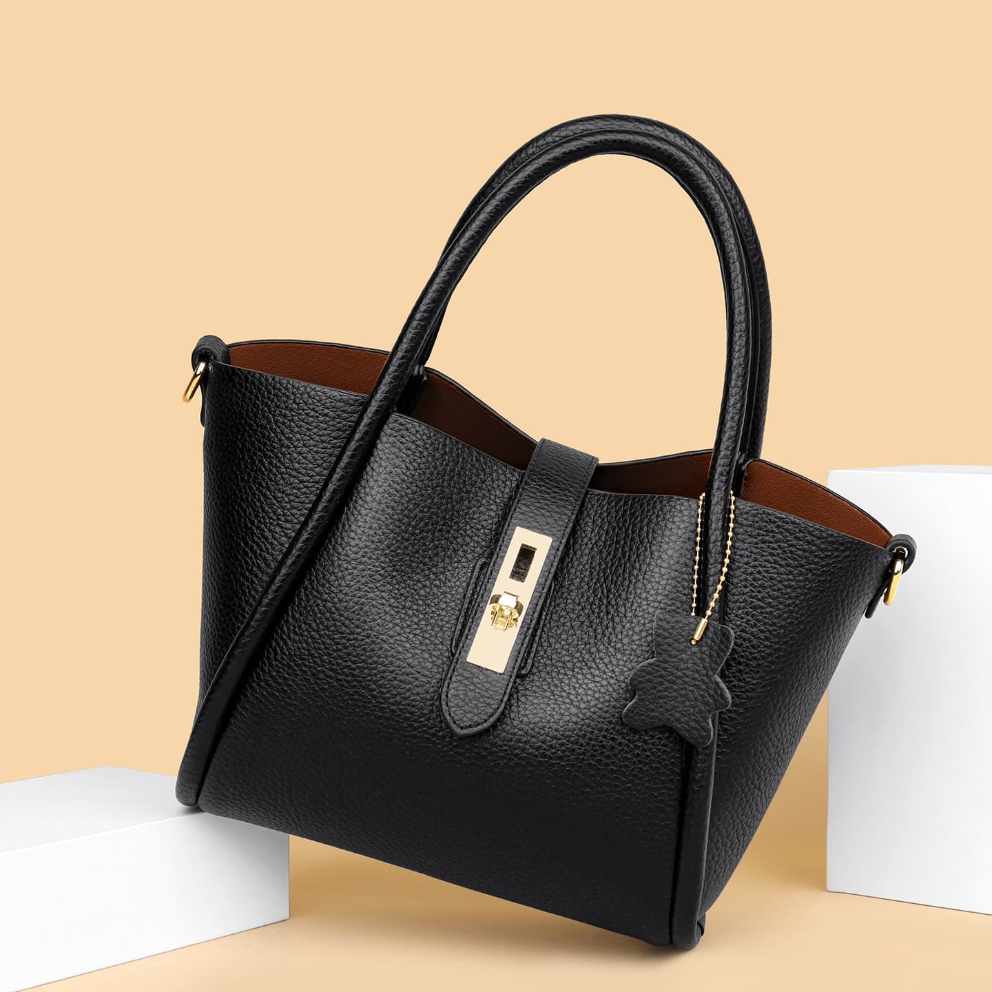 New Soft Leather Handbag for Women Commuter Bag Tote Gift for Mom Premium Shoulder Bag Crossbody Bag