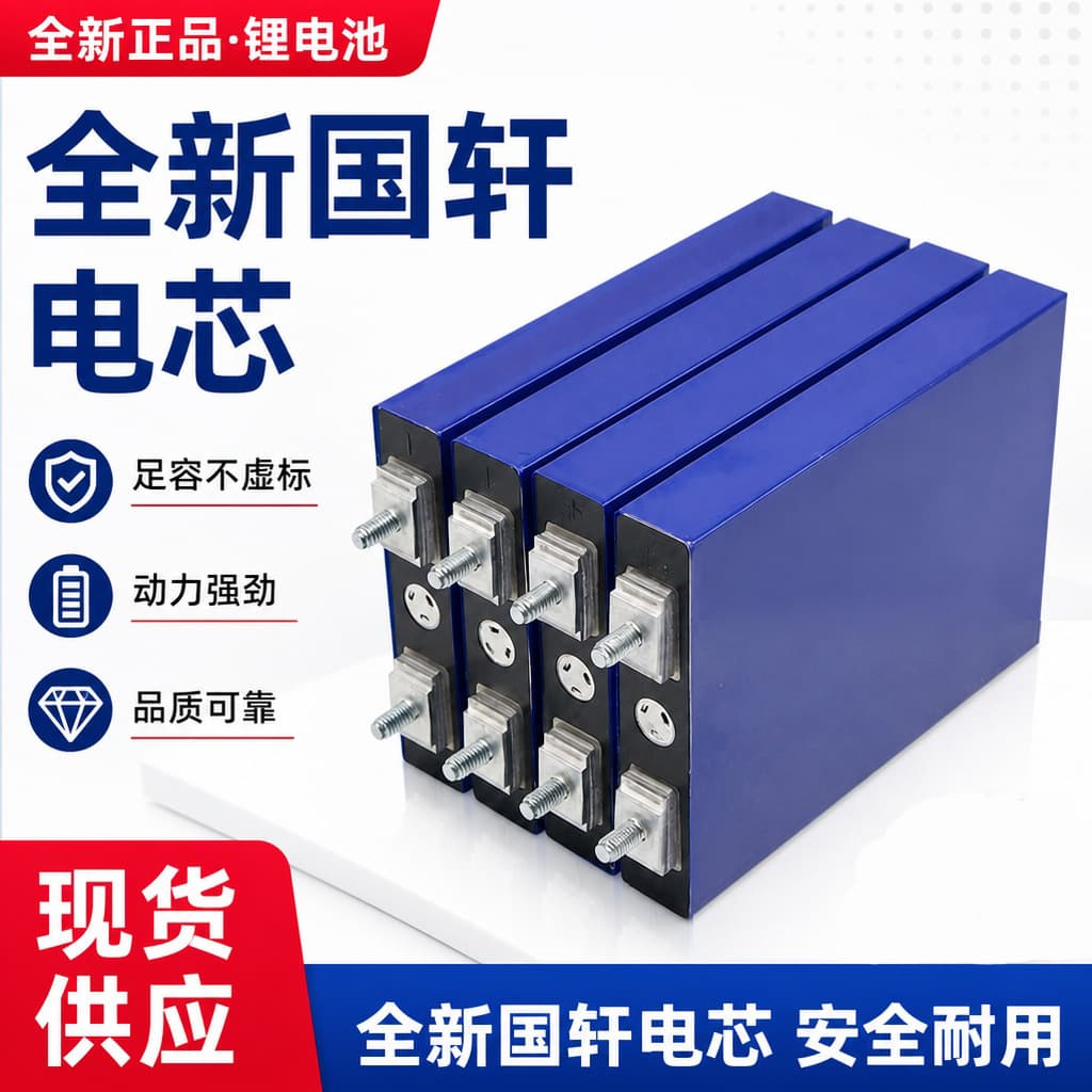 Guoxuan LiFePO4 Battery 30Ah Street Light 54A Large Prismatic Cell for Electric Vehicle Power, DIY Assembly Custom
