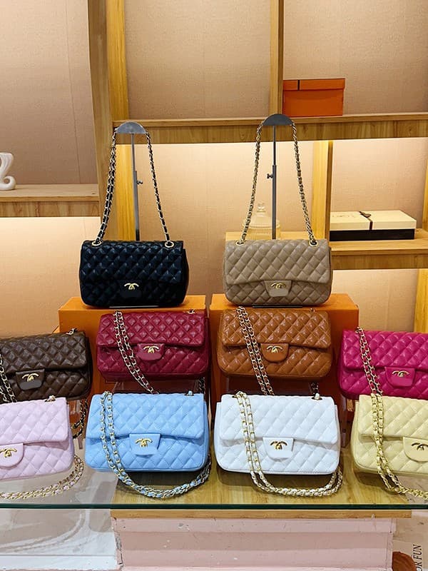 Bags Classic Diamond Quilted Stitched Shoulder Underarm Bag Fashion Versatile Small Square Bag Chanel-Style Chain Crossbody Bag for Women