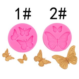 Realistic Size Butterfly Silicone Mold DIY Chocolate Fondant Gumpaste Mold Cake Decoration