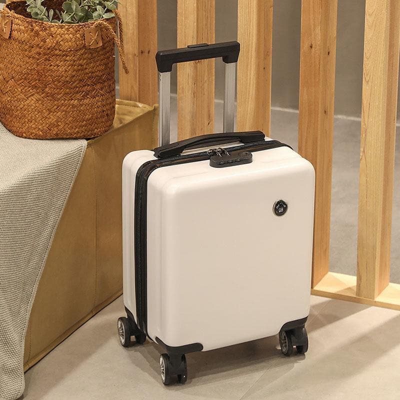 * inch small trolley suitcase ×× Spring Airlines/West Air travel boarding password leather case