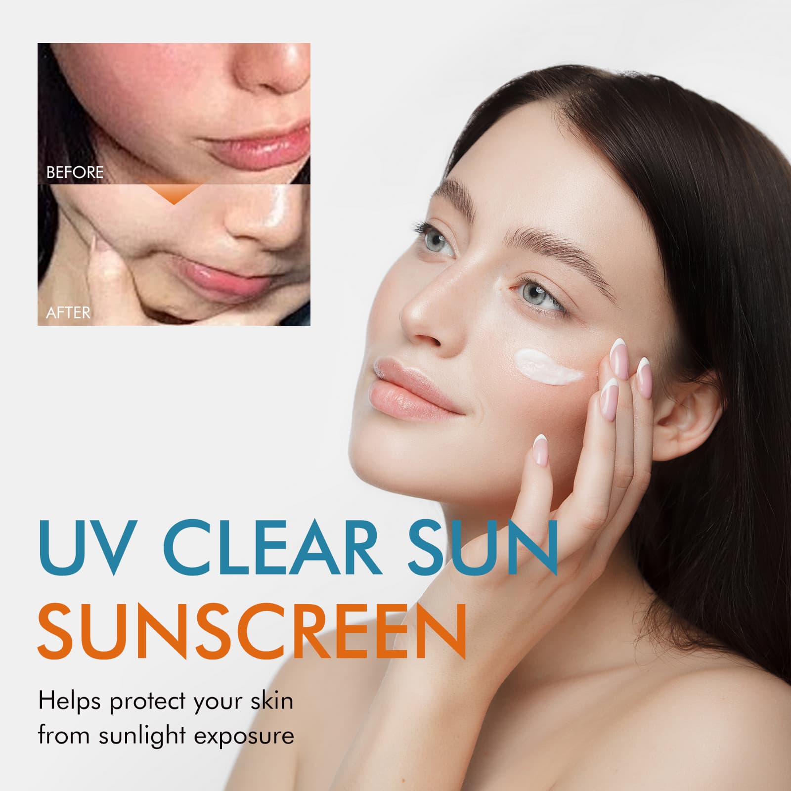 Hoygi Refreshing Protective Cream - Summer Outdoor Sunscreen UV Protection, Moisturizes Skin, Evens Tone, Non-Greasy