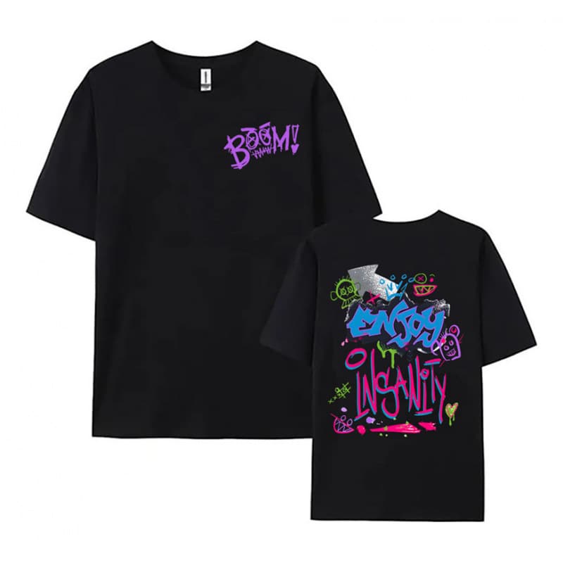 【Cross-border EU Size】Jinx Arcane Monkey Boom Short Sleeve T-Shirt