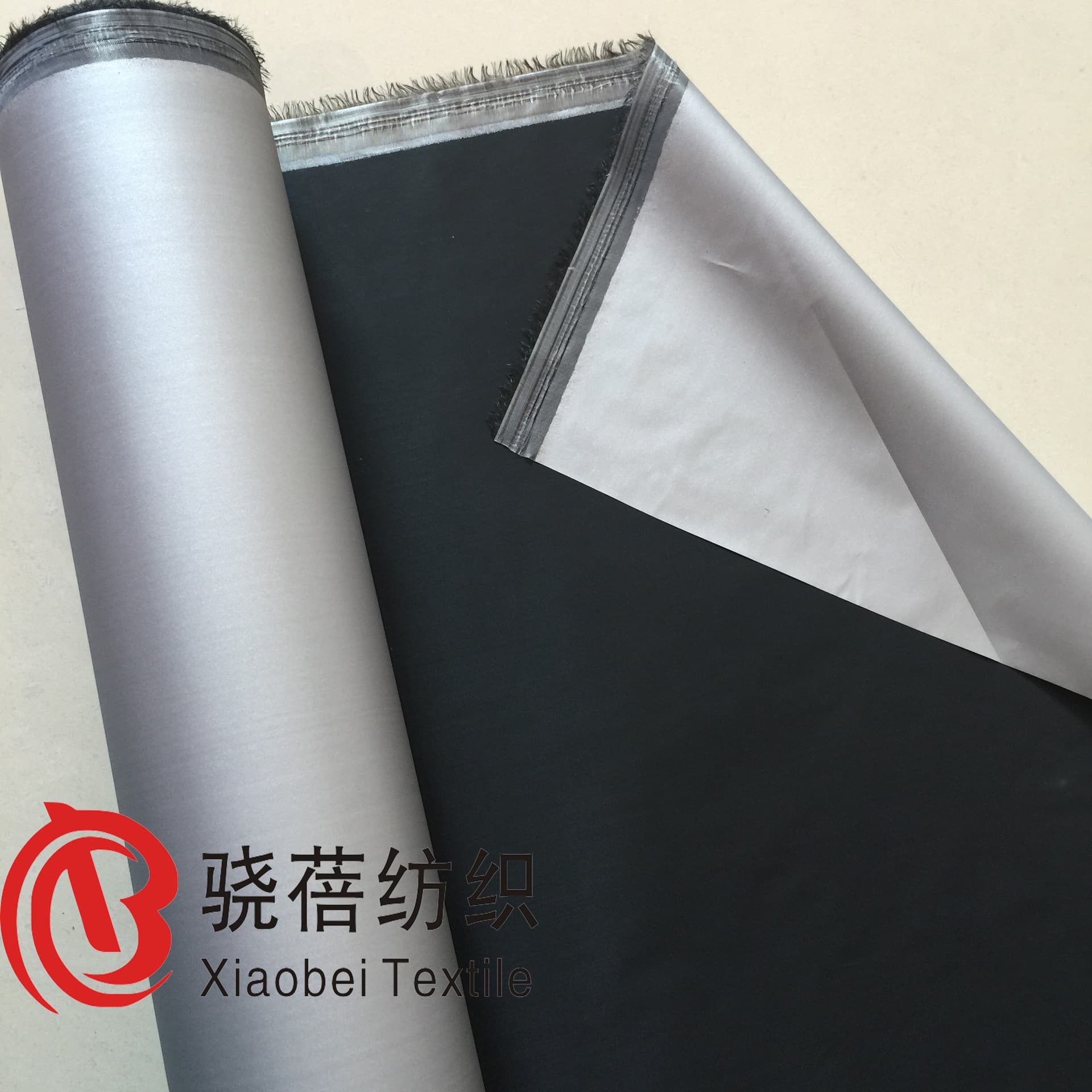 Same Day Shipping 1.5m Single-sided Silver-coated Blackout Fabric Black Single-sided Silver Sunscreen Heat Insulation Coated Material