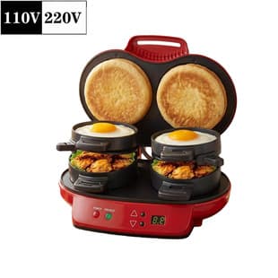 EU/US Plug Double-Head Hamburger Maker, Double-Sided Heating Breakfast Machine, Sandwich Maker, Hamburger Maker