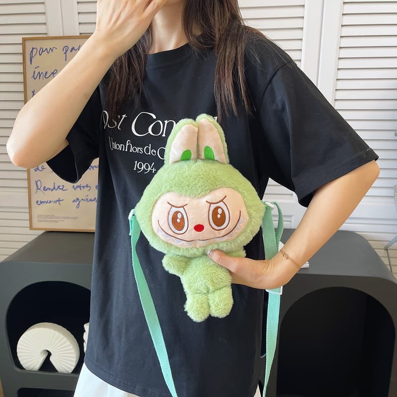 Cute Soft Stuffed Doll Bag Girls Grab Doll Cartoon Bag 2024 New Crossbody Bag Shoulder Small Bag