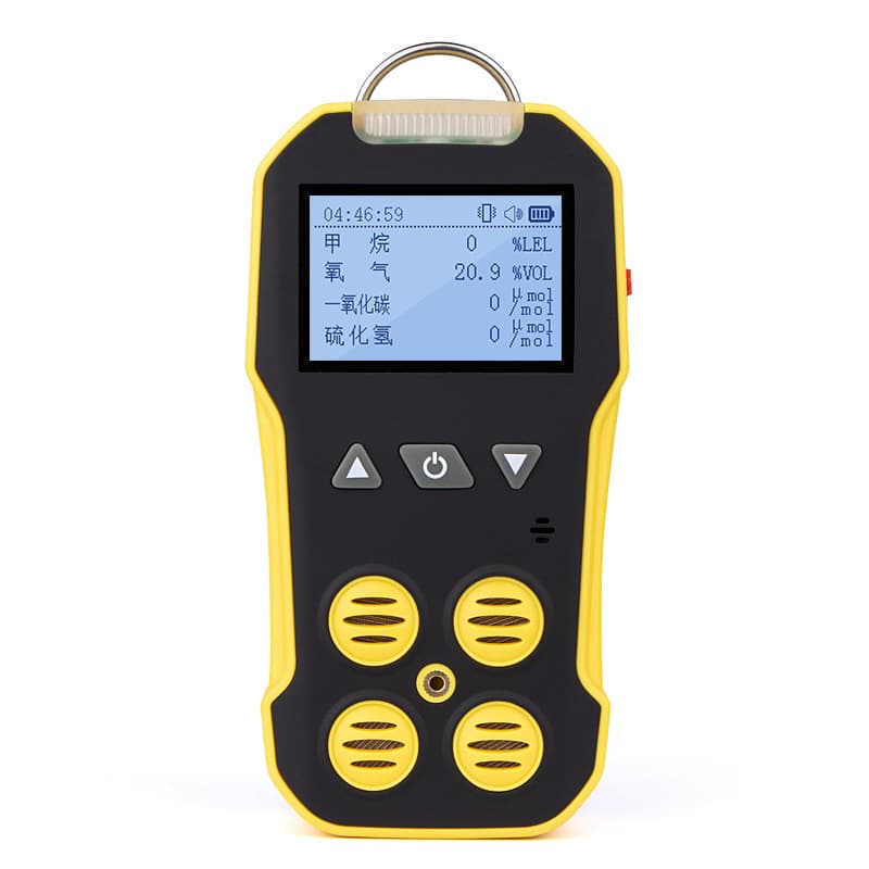 PosiSafe Four-in-One Toxic and Harmful Gas Detector for Combustible Gases, Oxygen, Hydrogen Sulfide, and Carbon Monoxide in Tunnels