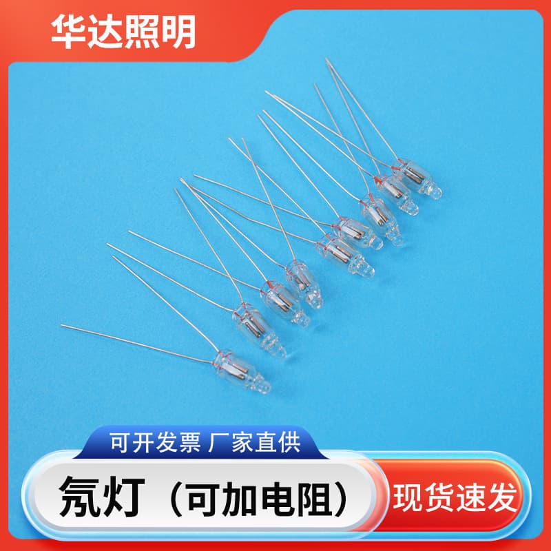 Neon indicator light with resistor, neon bulb LED power indicator, neon lamp indicator light