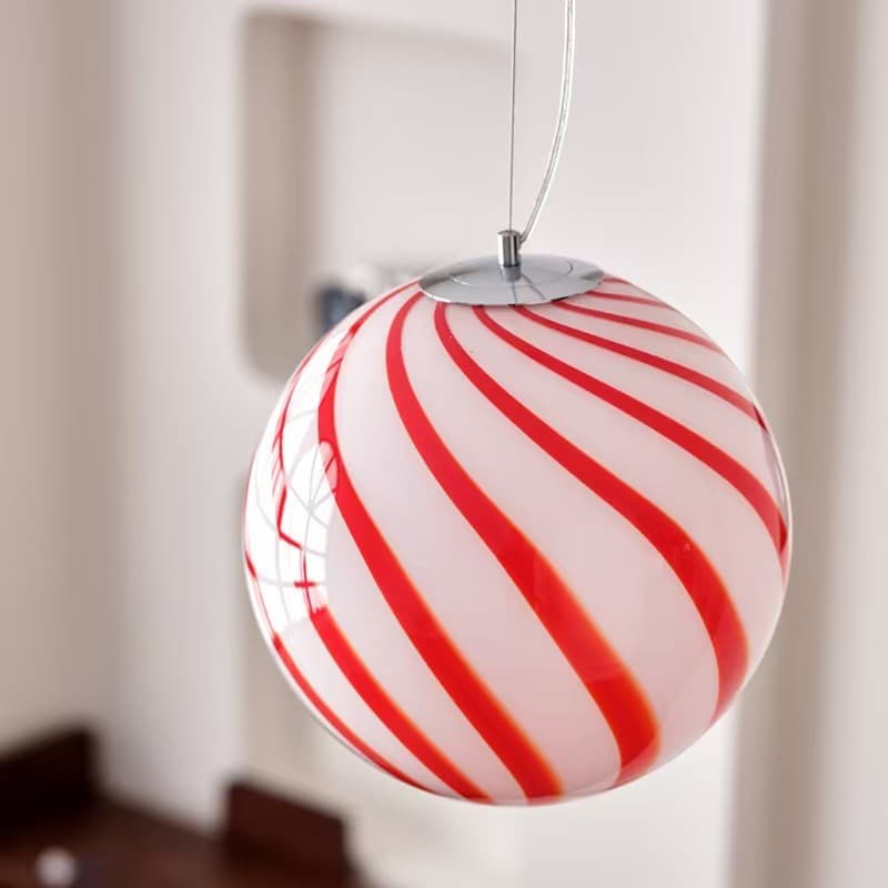 Vintage Retro Balloon Pendant Light Cream Style Alpine Candy Cute Children's Room Bedroom Glass Pendant Light