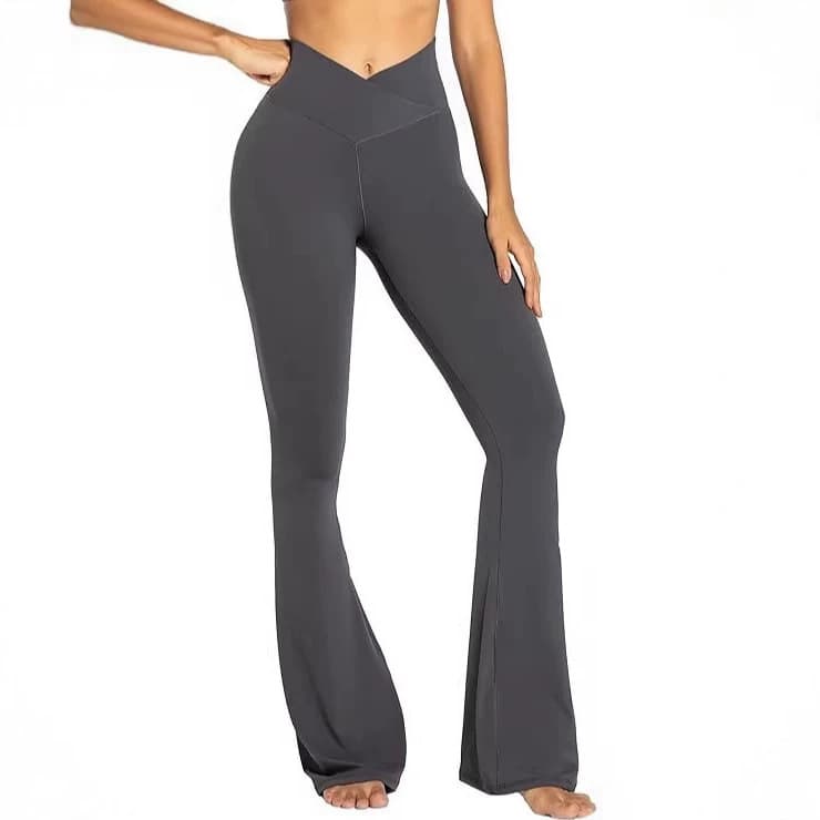 Cross-border Europe and America New Hot-selling Flared Pants Butt-lifting Slimming Body-shaping Fitness Pants Sports Outdoor Yoga Pants for Women