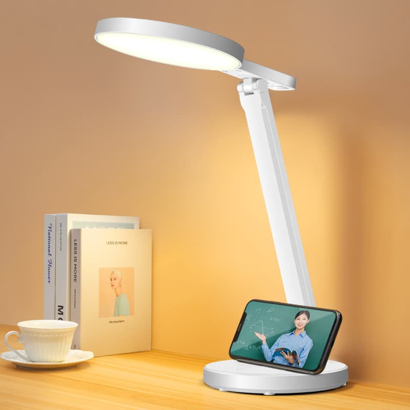 Eye-Care Desk Lamp LED Foldable Study Night Light Student Dorm Exclusive Bedside Charging Reading Lamp Gift Wholesale