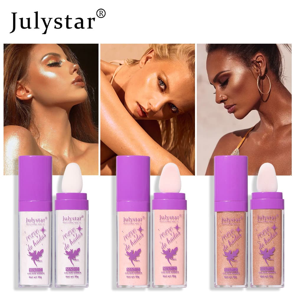 Fairy Highlight Pat Powder Brightening Whole Body Highlighting Powder Contouring Powder Natural Three-Dimensional Contouring Cross-Border Makeup New Product
