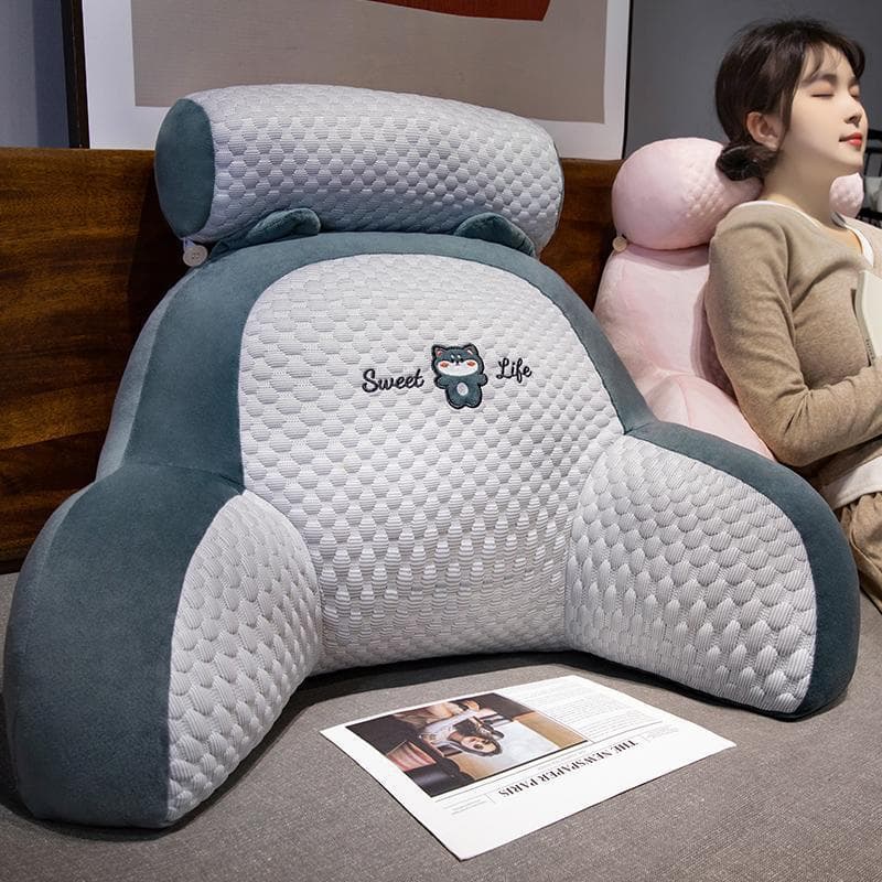 Bedside cushion soft bag waist pillow large back sofa pillow bed pillow bed pillow pregnant women dormitory students winter