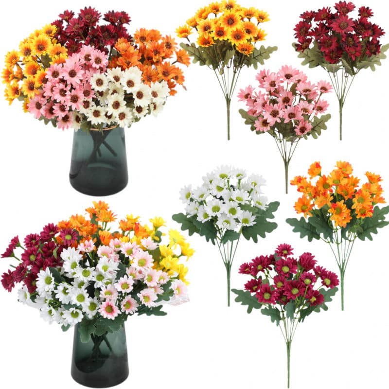 Cross-border flowers, autumn daisies, home flower arrangements, decorative ornaments, outdoor green plants, artificial flowers wholesale