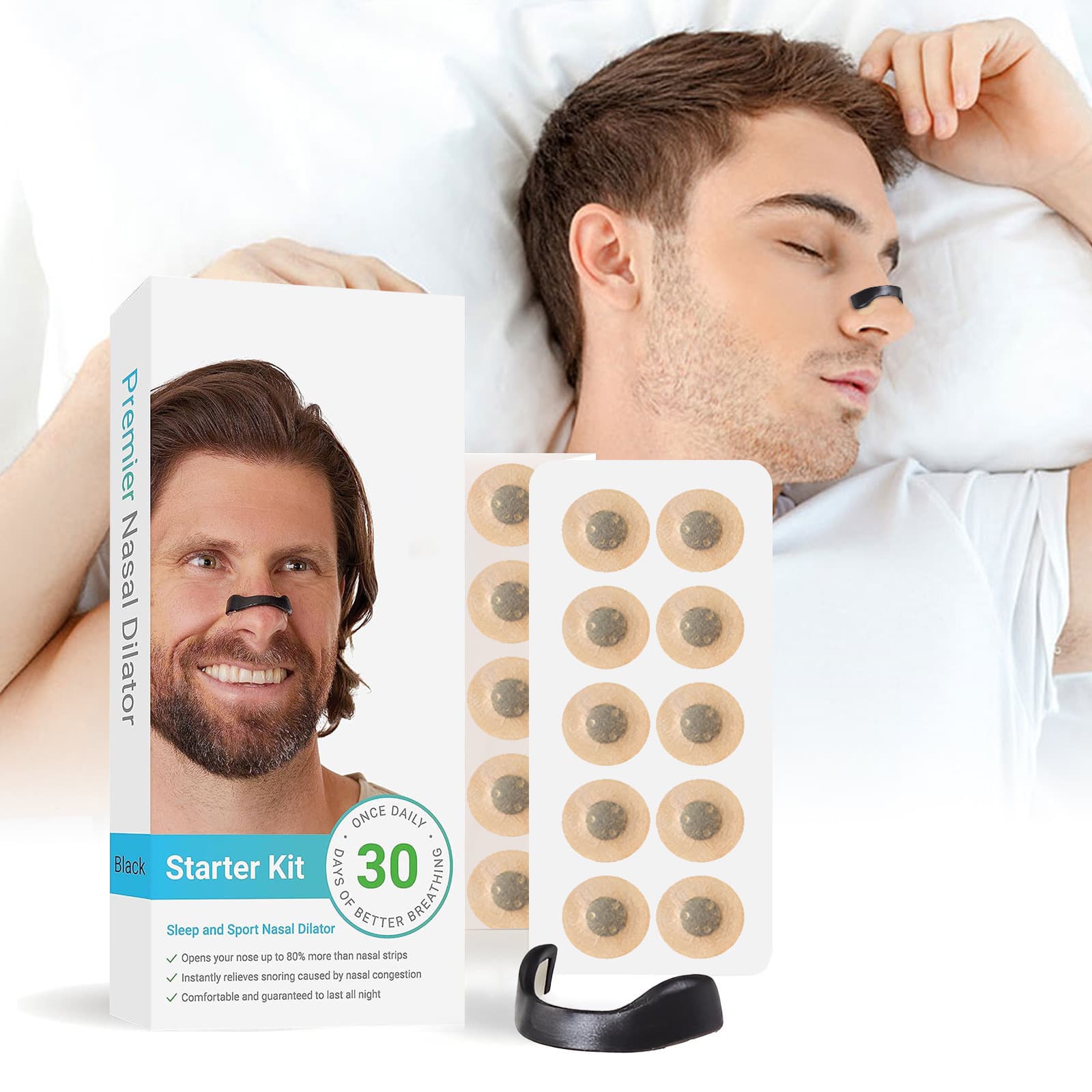 Cross-border popular inta nasal breathing dilator, nasal congestion, sports ventilation, nasal patch, nostril magnetic noseband dilator