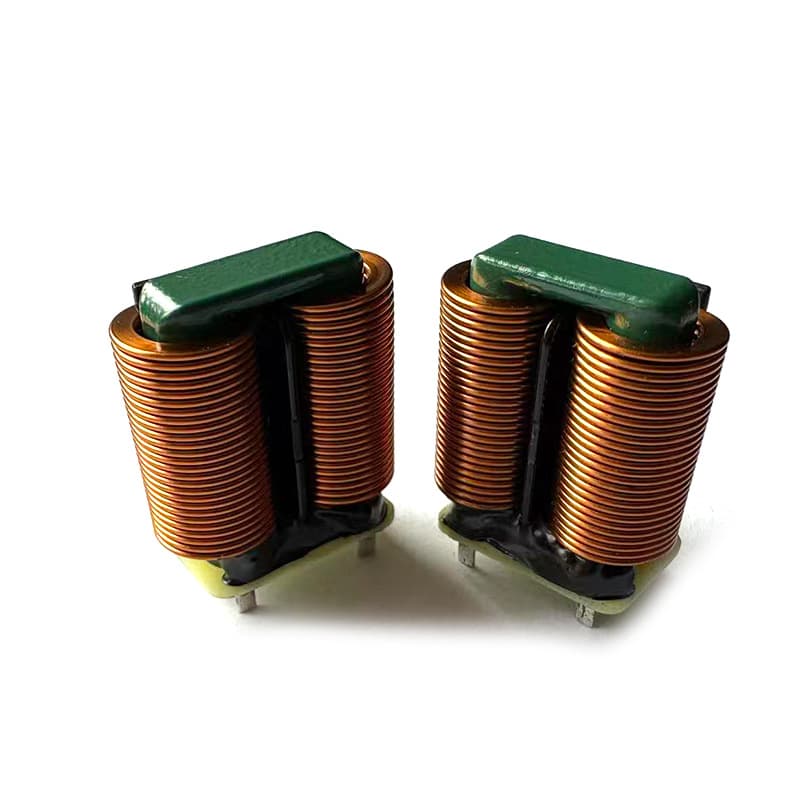 SQ2418-0.6*2.0 Wire Diameter 3MH Flat Copper Wire Common Mode Inductor Vertical Pin Pitch 10*13 Quality Assured