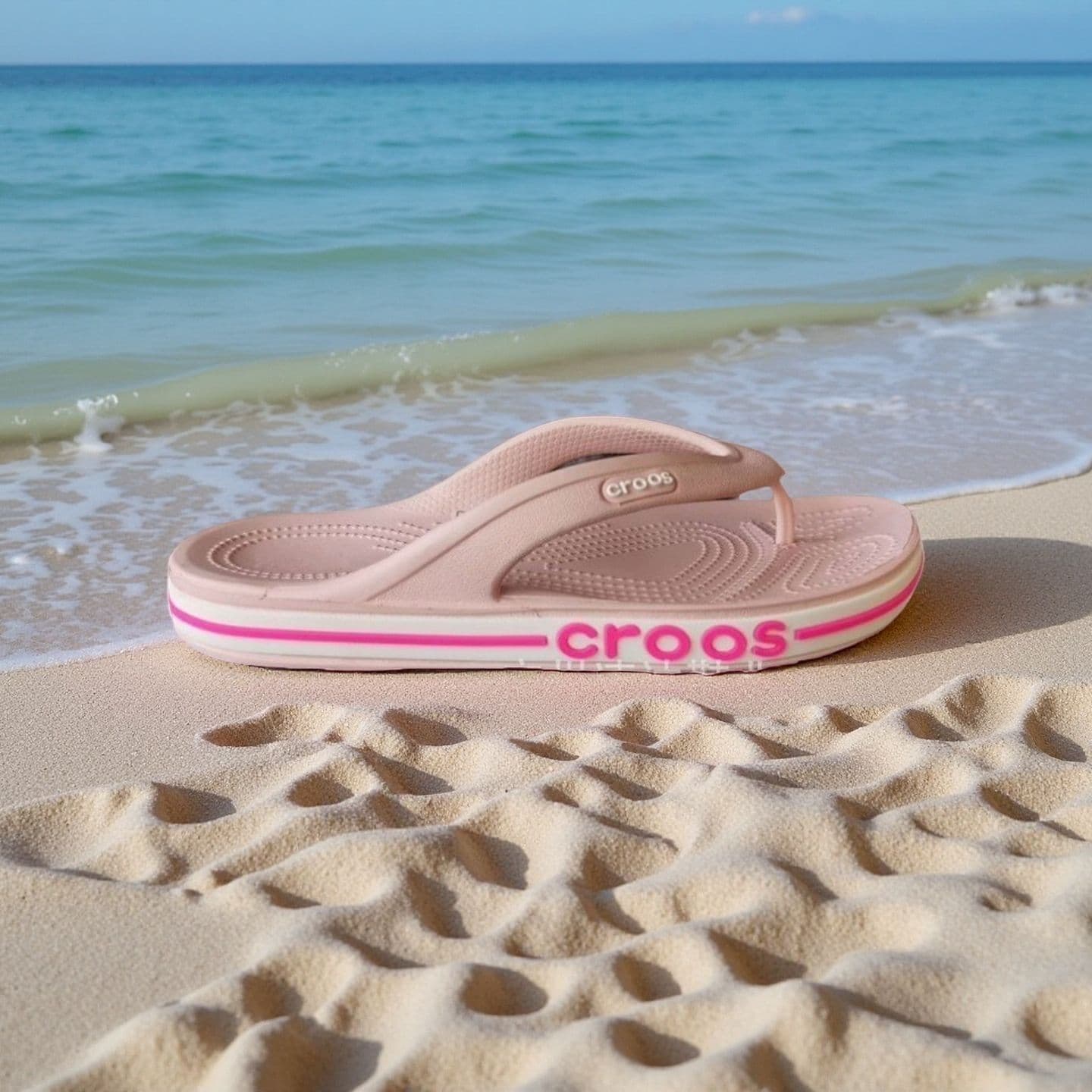 Beyaka Luo Flip Flops for Men and Women, Summer Outdoor Casual Lightweight Beach Shoes with Non-Slip Thick Sole