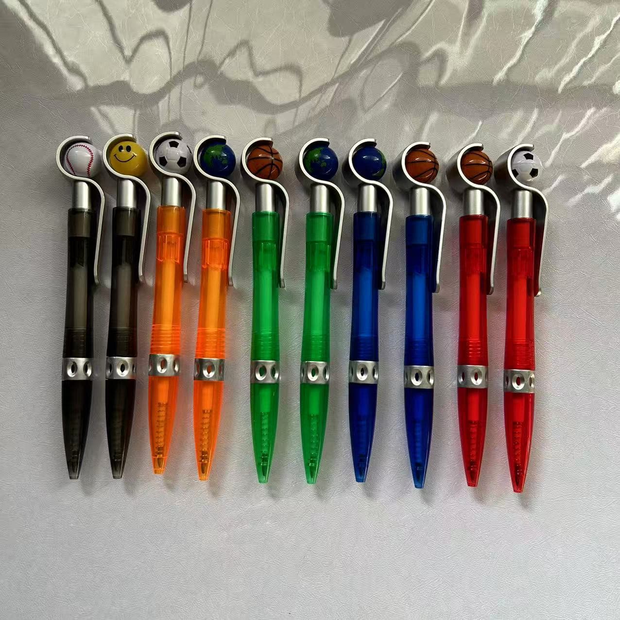 Eco-Friendly Globe Ballpoint Pen Rotating Earth Ballpoint Pen Advertising Soccer Ballpoint Pen Amazon Stock Ready