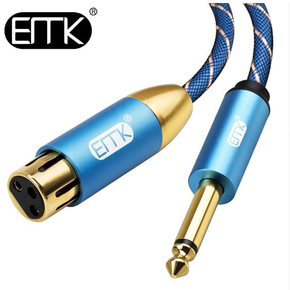 Yimaike 6.5 to XLR bus balanced audio large two-core microphone microphone line balanced line high fidelity