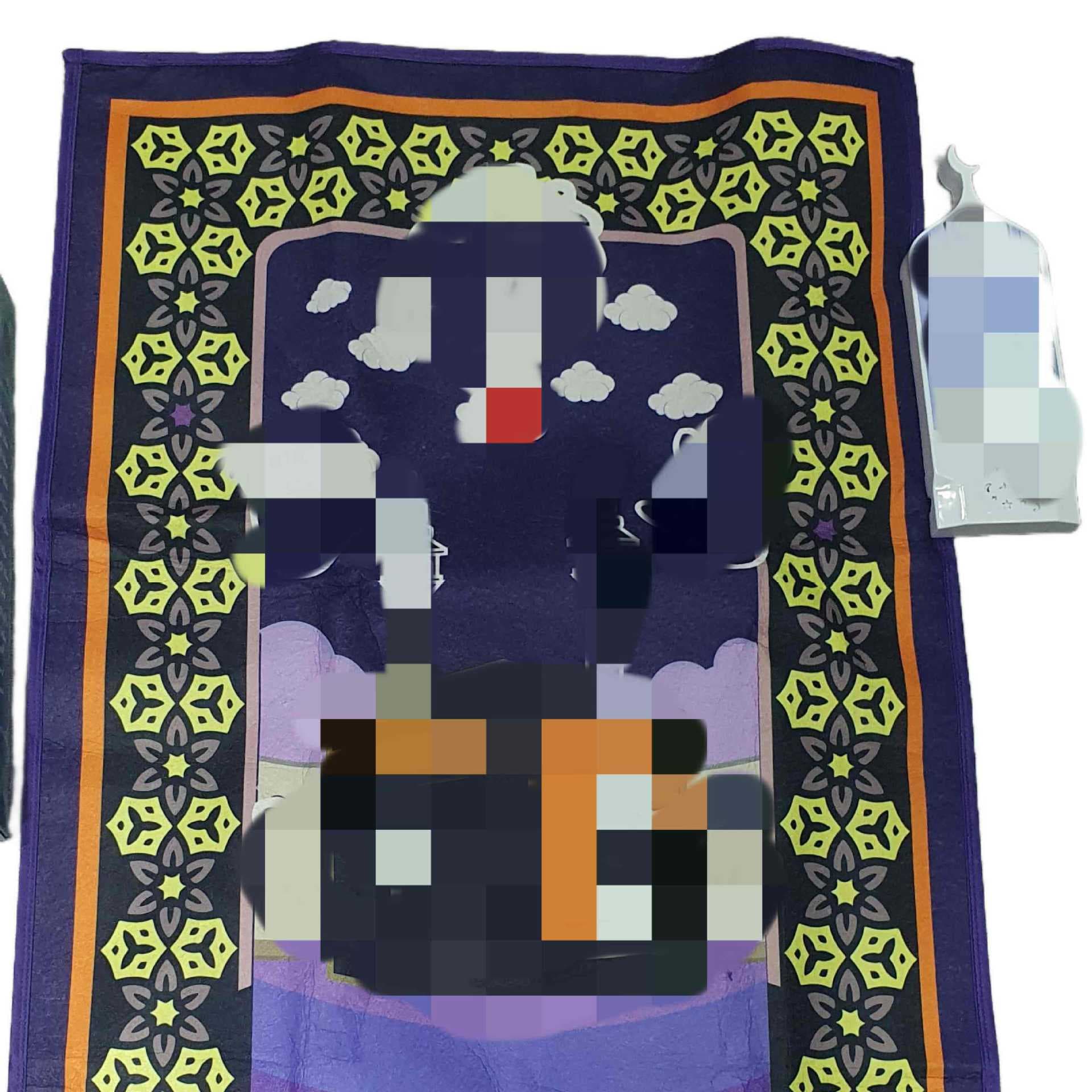 prayer rug-S315 foreign trade direct gift cross-border prayer carpet living room thickened prayer floor mat square advertising printing