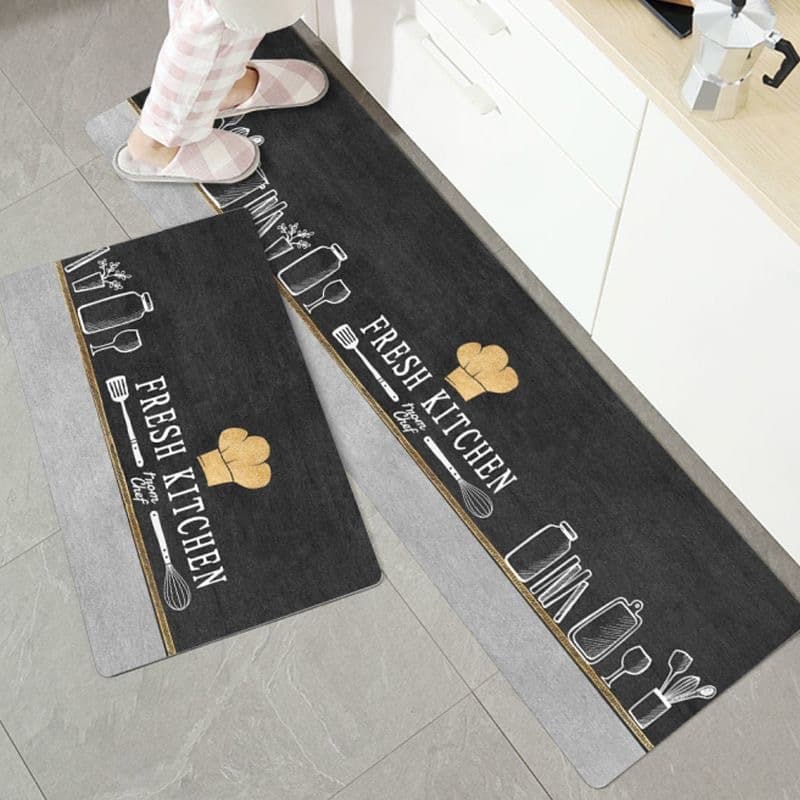 Kitchen Floor Mats Are Specially Designed to Absorb Water, Prevent Slipping, Resist Oil, Resist Dirt, and Be Waterproof and Oil-Absorbent. Household Mats, Foot Mats, Entrance Door Mats, Carpets