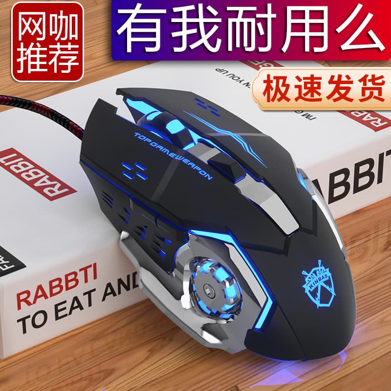Wrangler Wired Mechanical Gaming Mouse for Esports/Office/Home with Macro and Silent Design for Desktop/Laptop