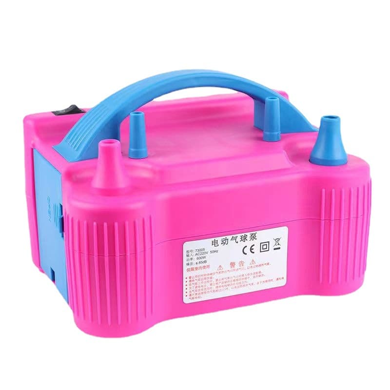 Balloon Inflator Electric Air Pump 73005 Dual Nozzle Balloon Inflator for Round Heart Shaped Large Balloons
