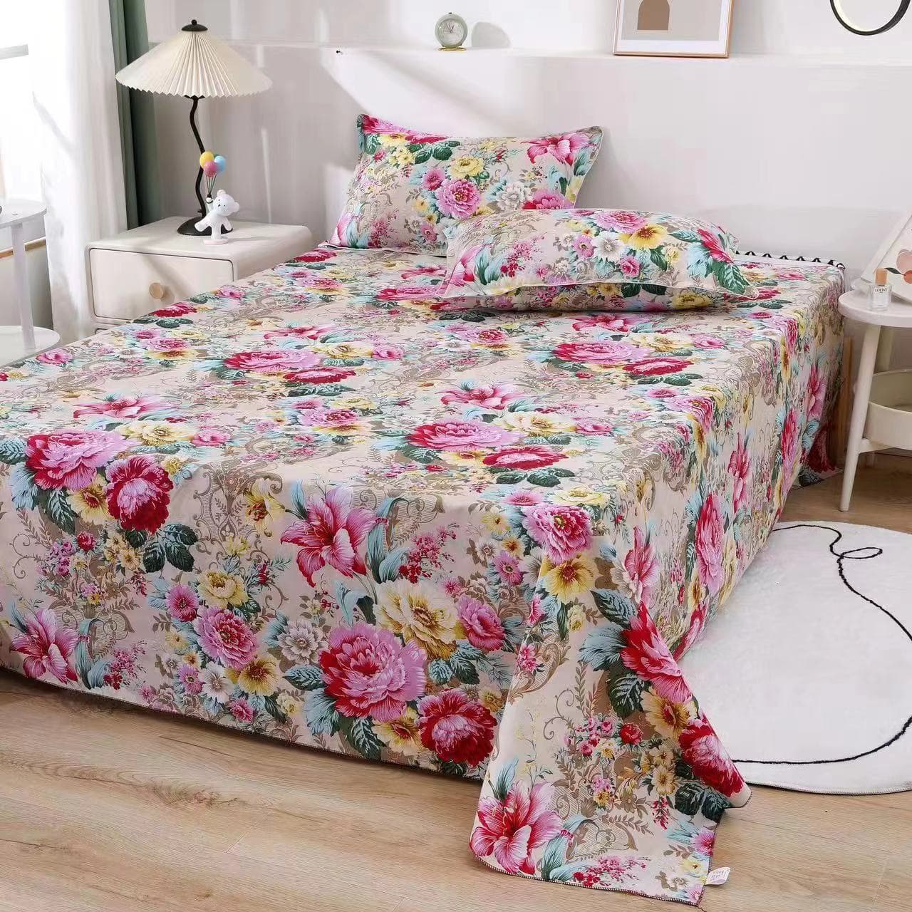 Shandong Liaocheng Quilt Aloe Cotton Bed Sheet and Duvet Cover 4-Piece Set, Market Stall Supply, Breathable and Soft Bedding Item