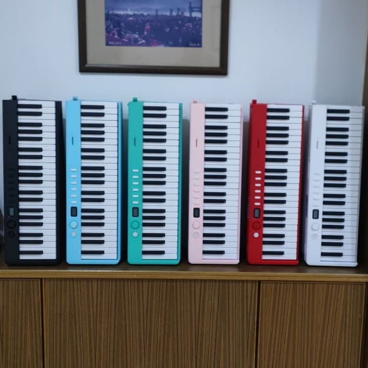 88-Key Foldable Piano for Adults with Bluetooth Teaching Practice Smart Electronic Piano Portable Splittable Weighted Keyboard