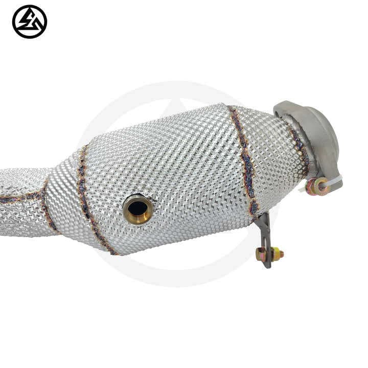 For Mercedes-Benz C180 C200 C250 C260 W204 1.8 with Heat Shield Downpipe Stainless Steel Exhaust
