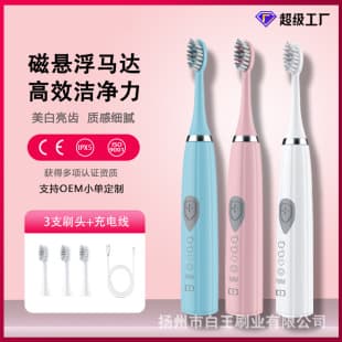 Adult Soft Bristle Electric Toothbrush for Couples, USB Charging, Smart Magnetic Levitation Sonic Electric Toothbrush, Wholesale Stock